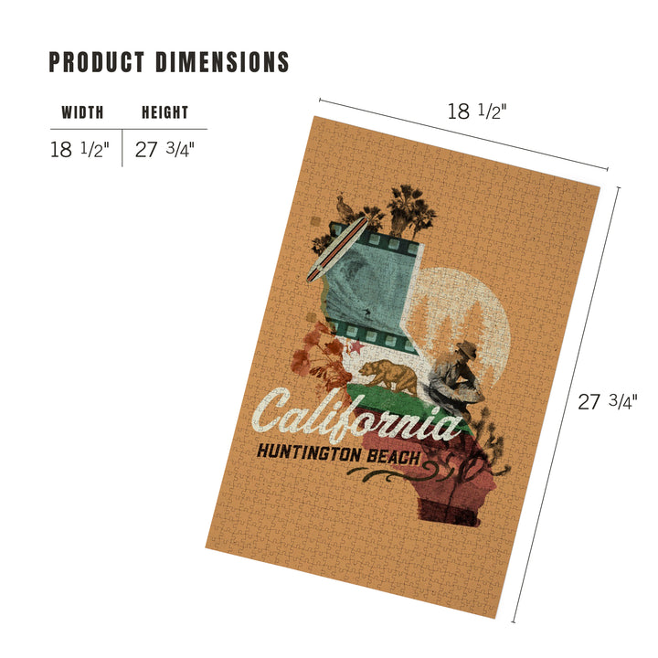 Huntington Beach, California, State Treasure Trove, State Series, Jigsaw Puzzle