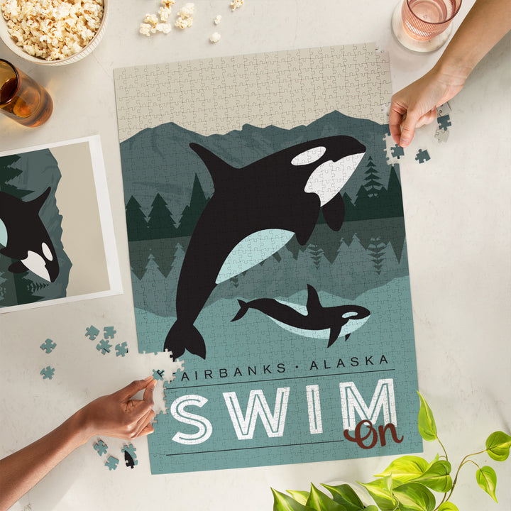 Alaska, Simply Outdoors, Swim On, Orca and Calf