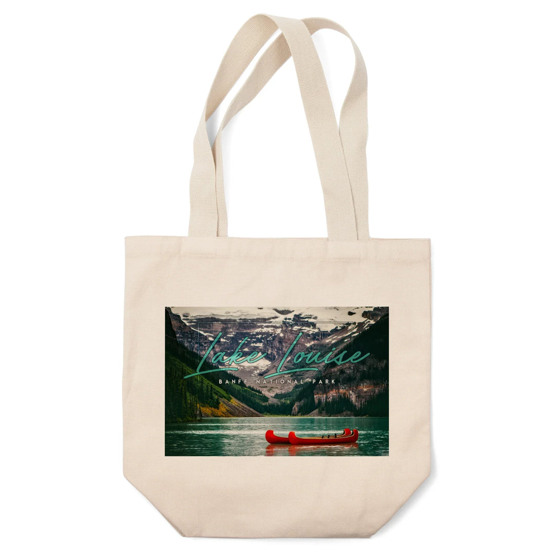 Banff National Park, Canada, Lake Louise, Big Type, Photography, Tote Bag