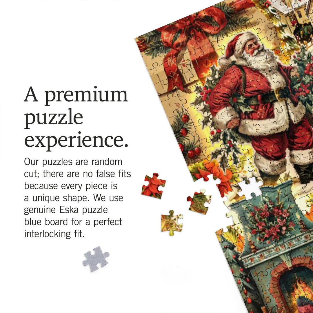 Vintage Christmas and Santa, Jigsaw Puzzle