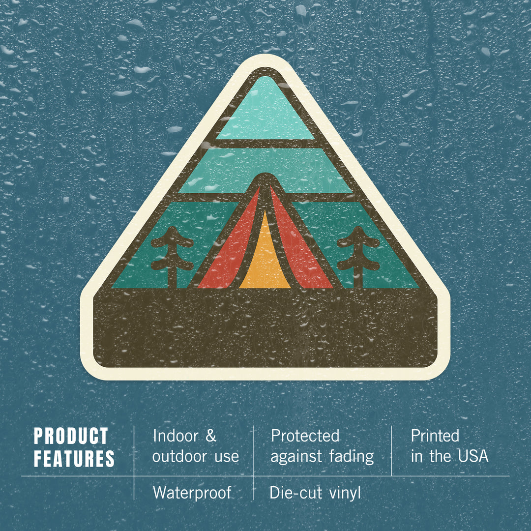 Simple Vector, Camping, Vinyl Sticker