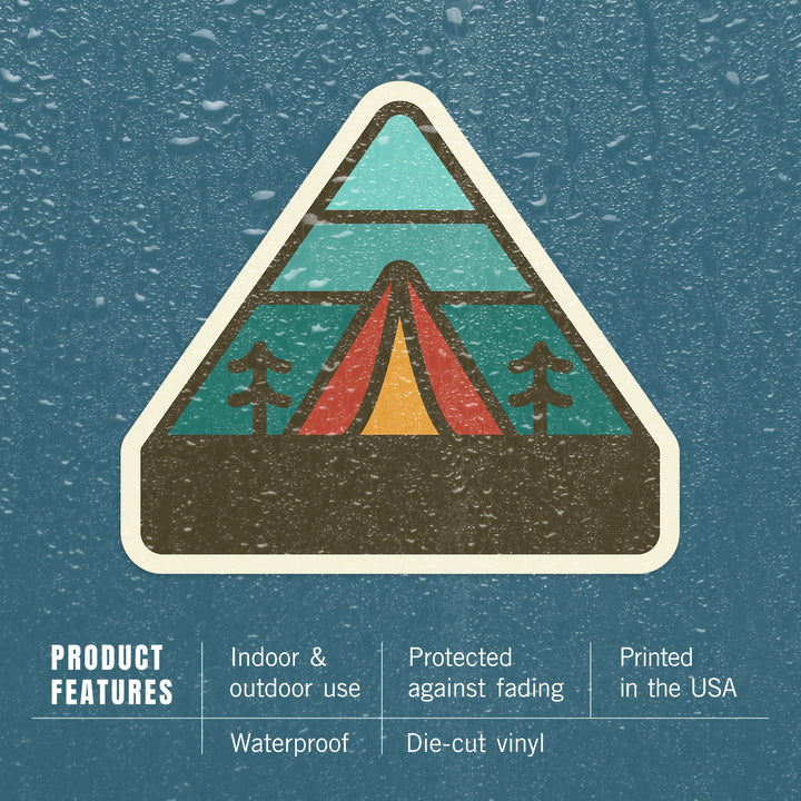 Simple Vector, Camping, Vinyl Sticker