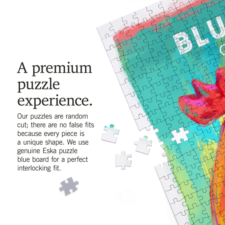 Blue Ridge, Georgia, Rooster, Vivid, 1000 Piece Jigsaw Puzzle