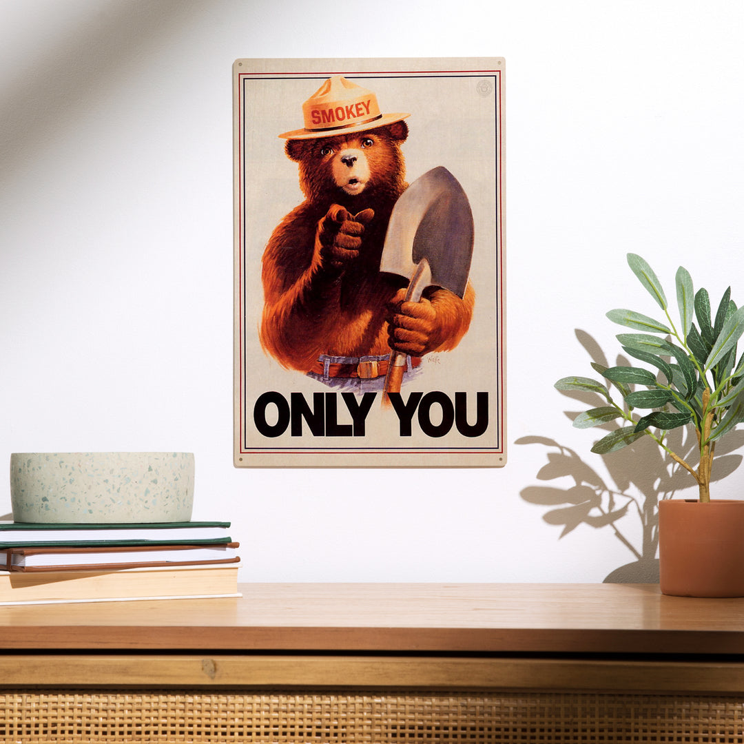 Smokey Bear, Only You, Officially Licensed, Wood Sign and Postcards