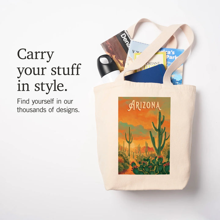 Arizona, Oil Painting National Park Series, Tote Bag