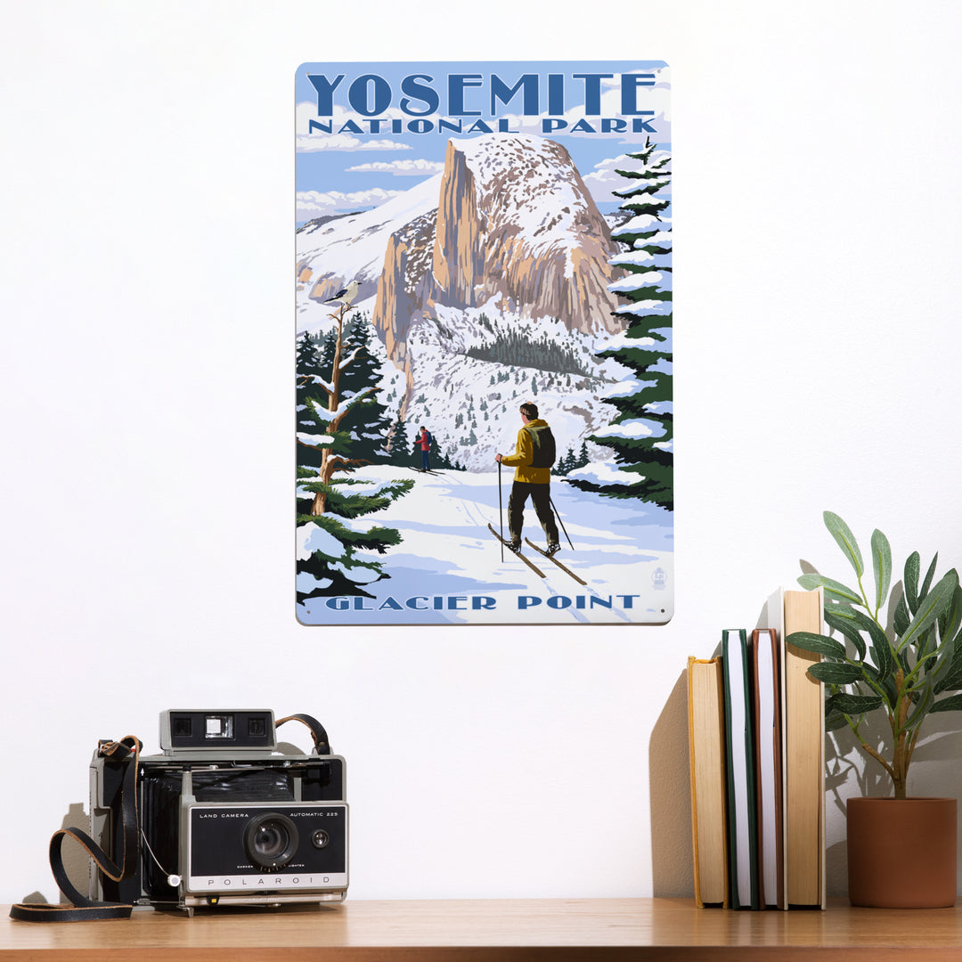 Yosemite National Park, California, Glacier Point and Half Dome, Ski Scene, Metal Signs