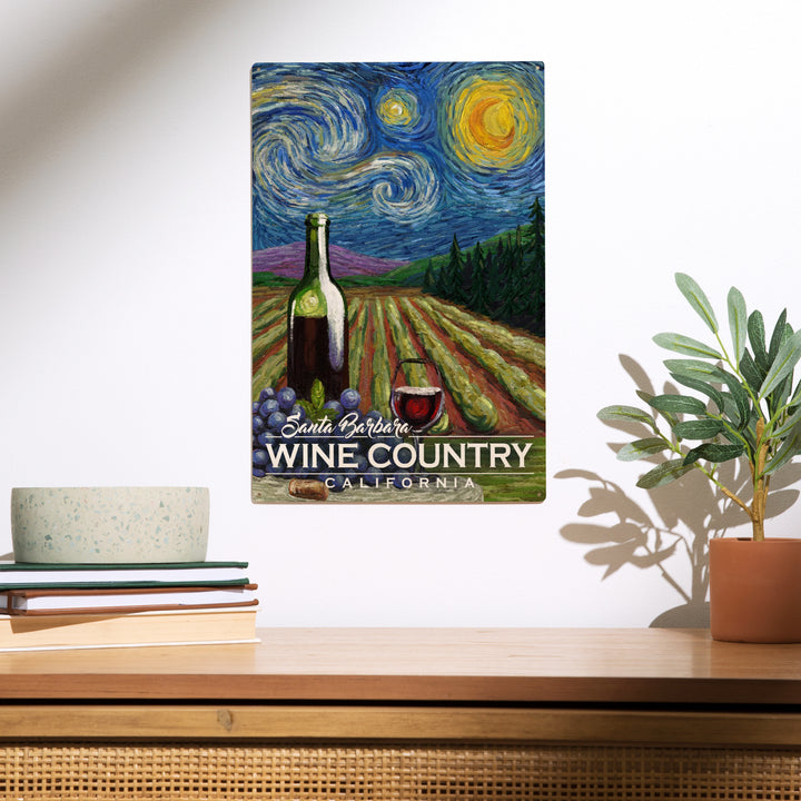 Santa Barbara Wine Country, California, Vineyard, Wood Sign and Postcards