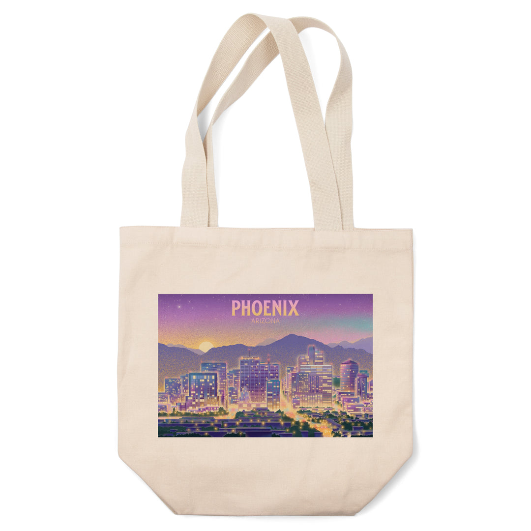 Phoenix, Arizona, Lithograph, City Series, Tote Bag