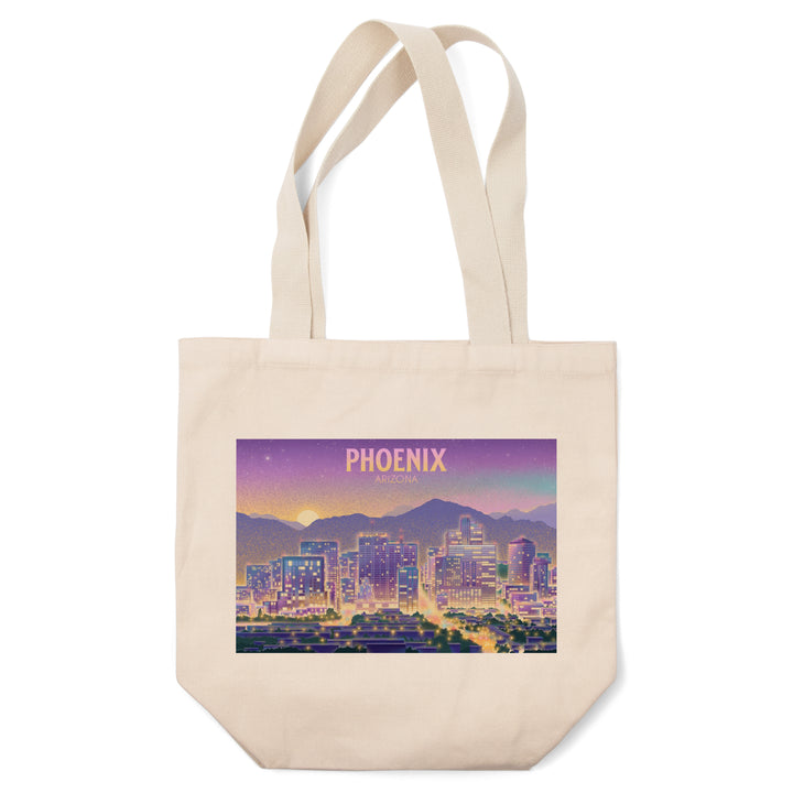 Phoenix, Arizona, Lithograph, City Series, Tote Bag