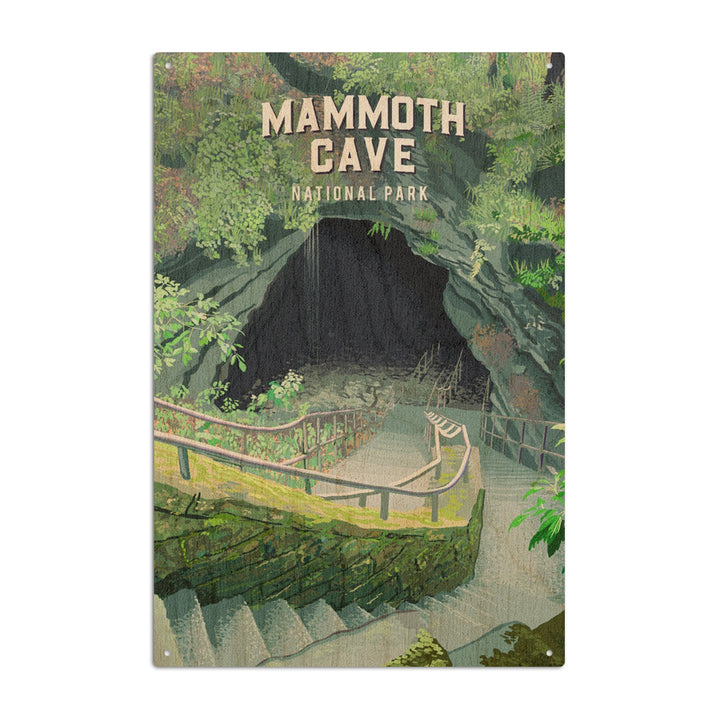 Mammoth Cave National Park, Kentucky, Painterly National Park Series, Wood Signs and Postcards - Lantern Press