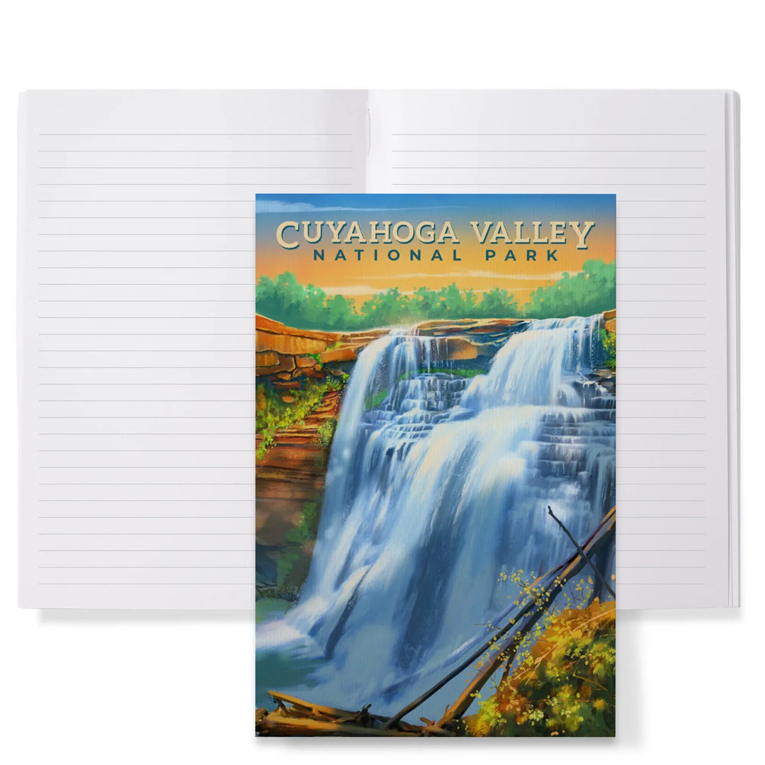 Lined 6x9 Journal, Cuyahoga Valley National Park, Ohio, Oil Painting, Lay Flat, 193 Pages, FSC paper