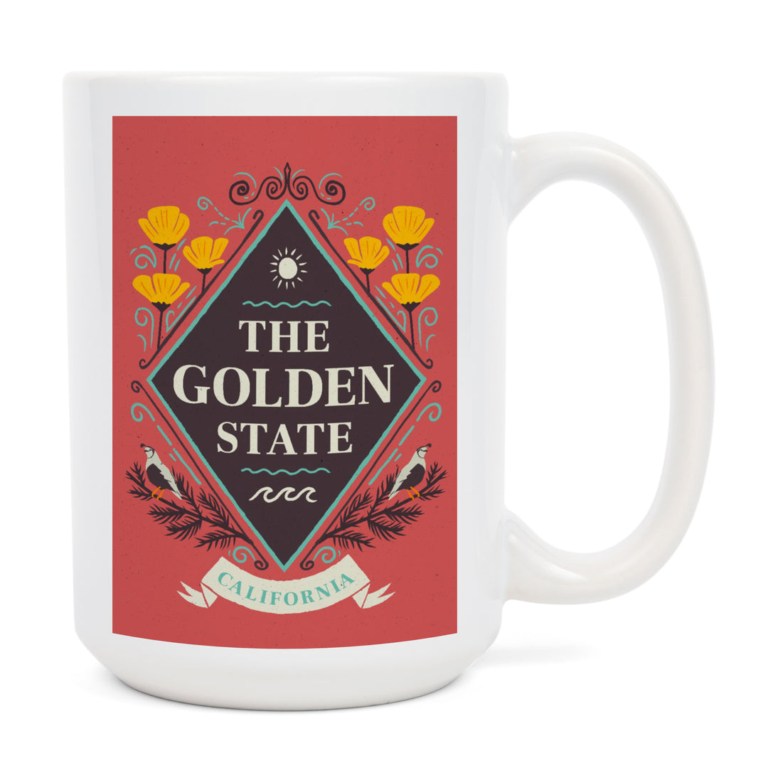 California, State Motto Crest, State Series, Ceramic Mug