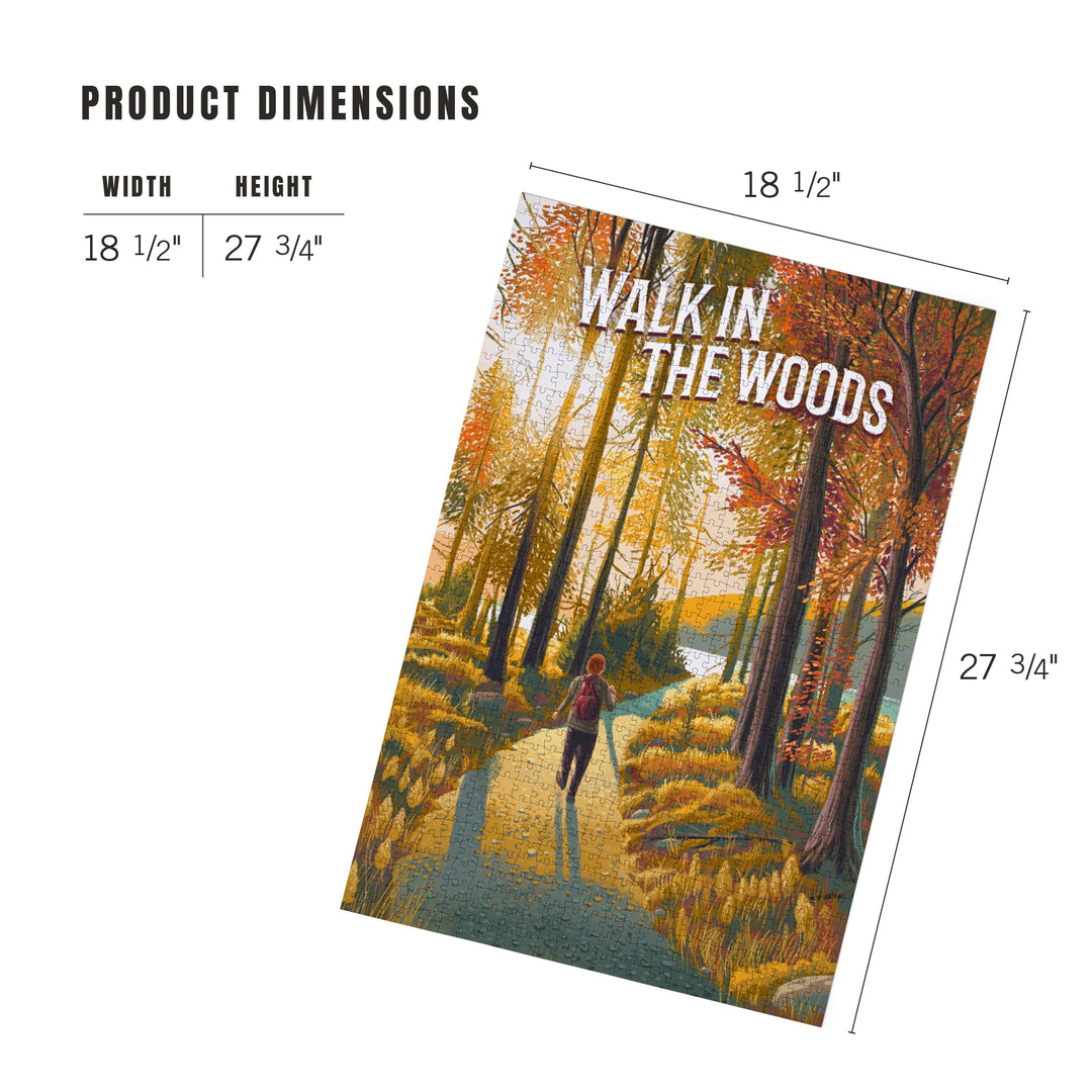Walk in the Woods, Day Hike, 1000 Piece Jigsaw Puzzle