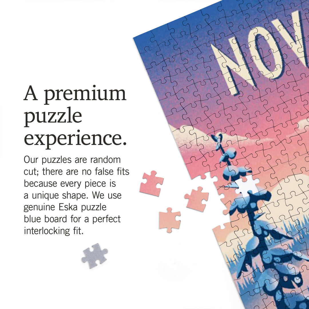 Nova Scotia, Shred the Gnar, Snowboarding, Jigsaw Puzzle