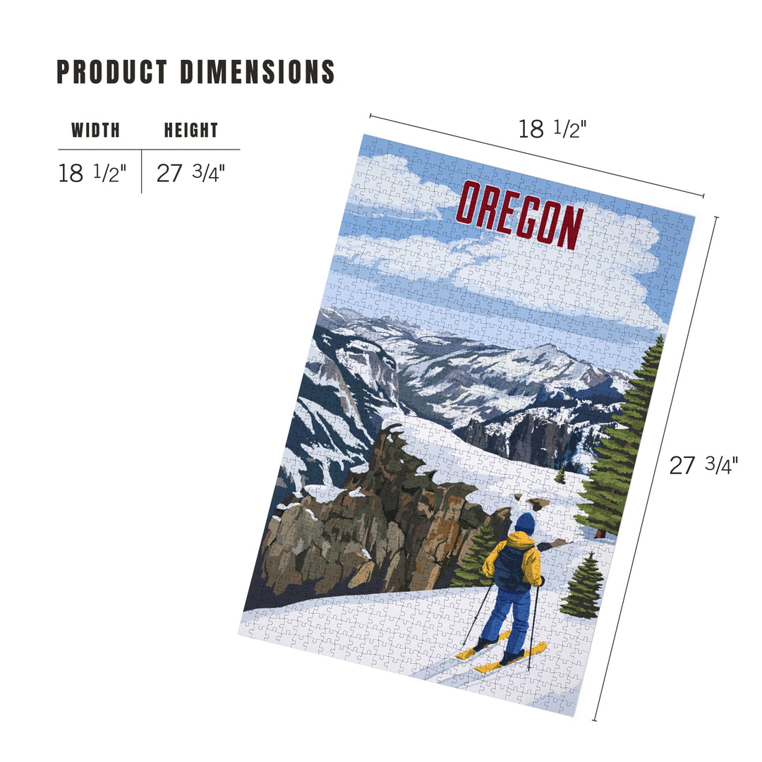 Oregon, Painterly, Enjoy The View, 1000 Piece Jigsaw Puzzle