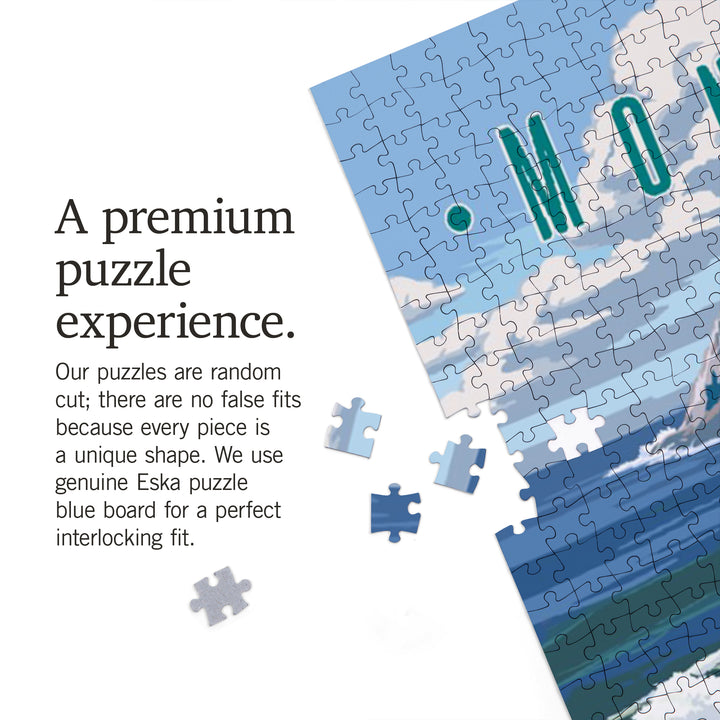 Monterey, California, Sea Lions on Coast, 1000 Piece Jigsaw Puzzle