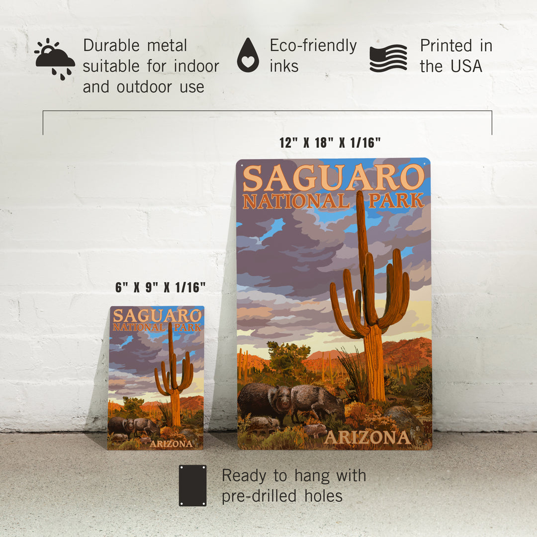 Saguaro National Park, Javelina, Metal Signs