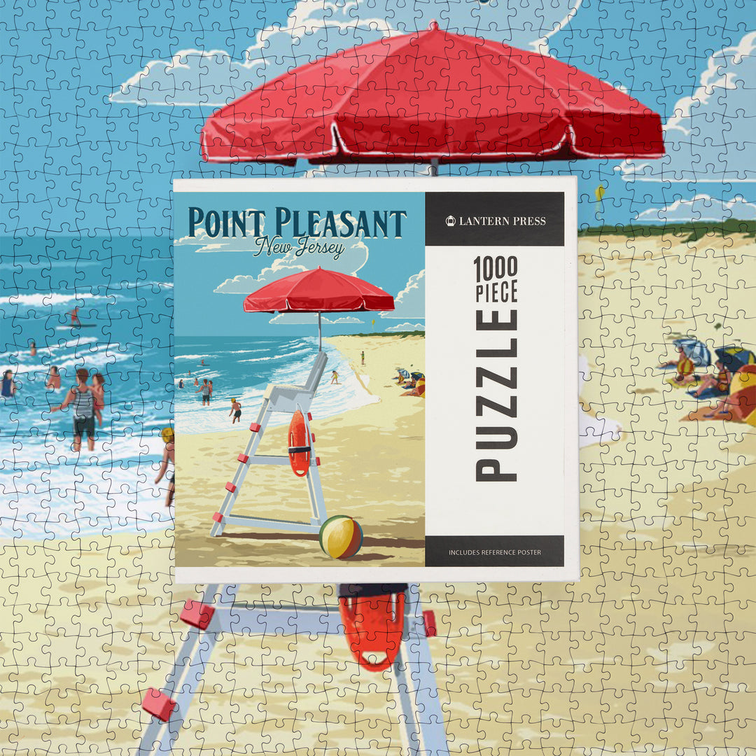 Point Pleasant Beach, New Jersey, Lifeguard Stand, Jigsaw Puzzle