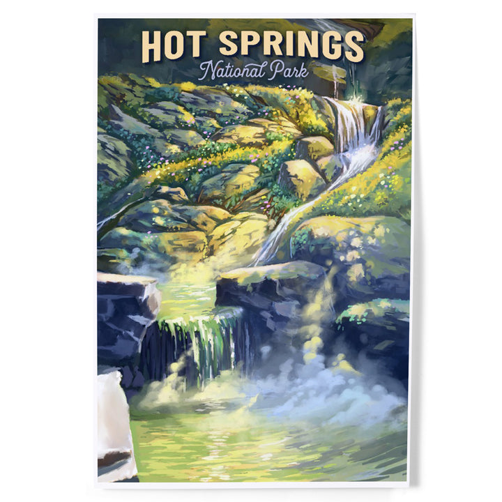 Hot Springs National Park, Arkansas, Oil Painting, Art & Giclee Prints