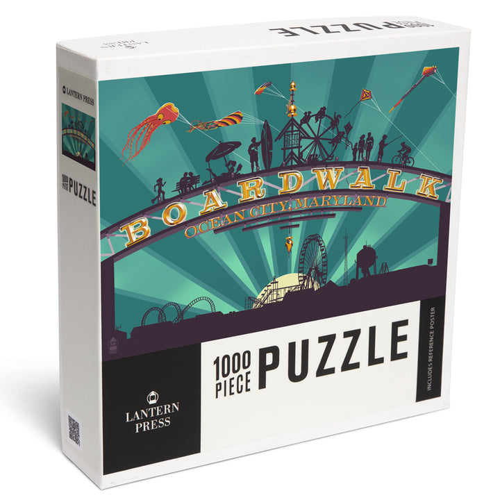 Ocean City, Maryland, Boardwalk Sign, 1000 Piece Jigsaw Puzzle