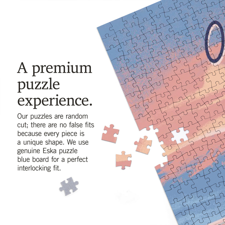 Oregon, Glassy Sunrise, Kayak, 1000 Piece Jigsaw Puzzle