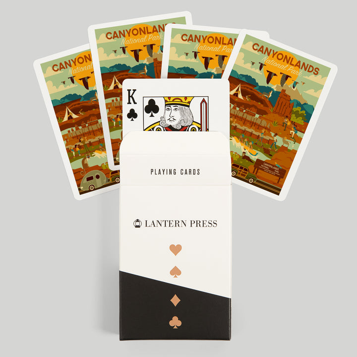 Playing Cards, Canyonlands National Park, Utah, Geometric National Park Series, 52 Card Deck with Jokers in Box, Unique Art