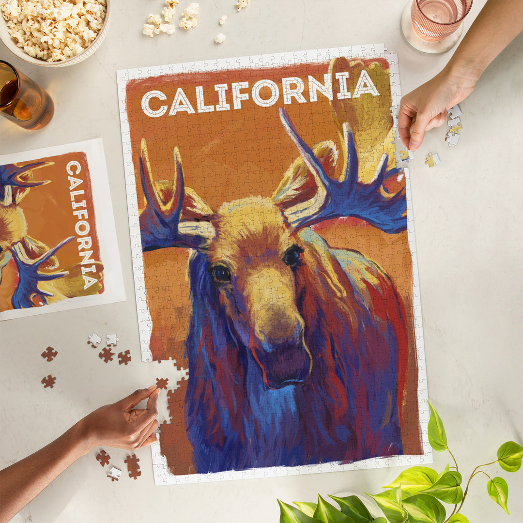 California, Vivid, Moose, 1000 Piece Jigsaw Puzzle