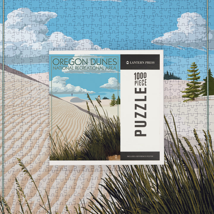 Oregon Dunes on the Oregon Coast, Day Scene, 1000 Piece Jigsaw Puzzle