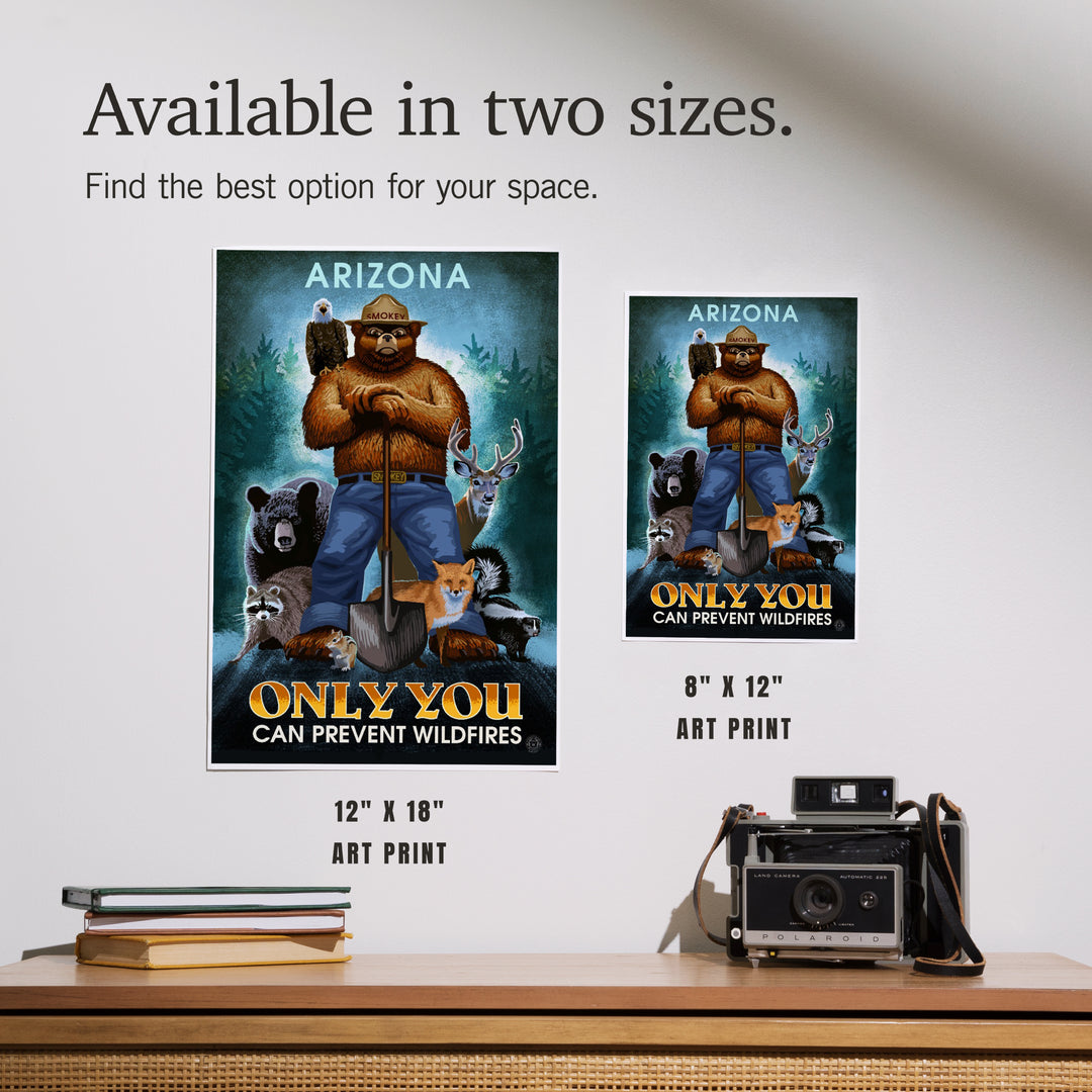 Arizona, Smokey Bear, Only You Can Prevent Wildfires, Art & Giclee Prints