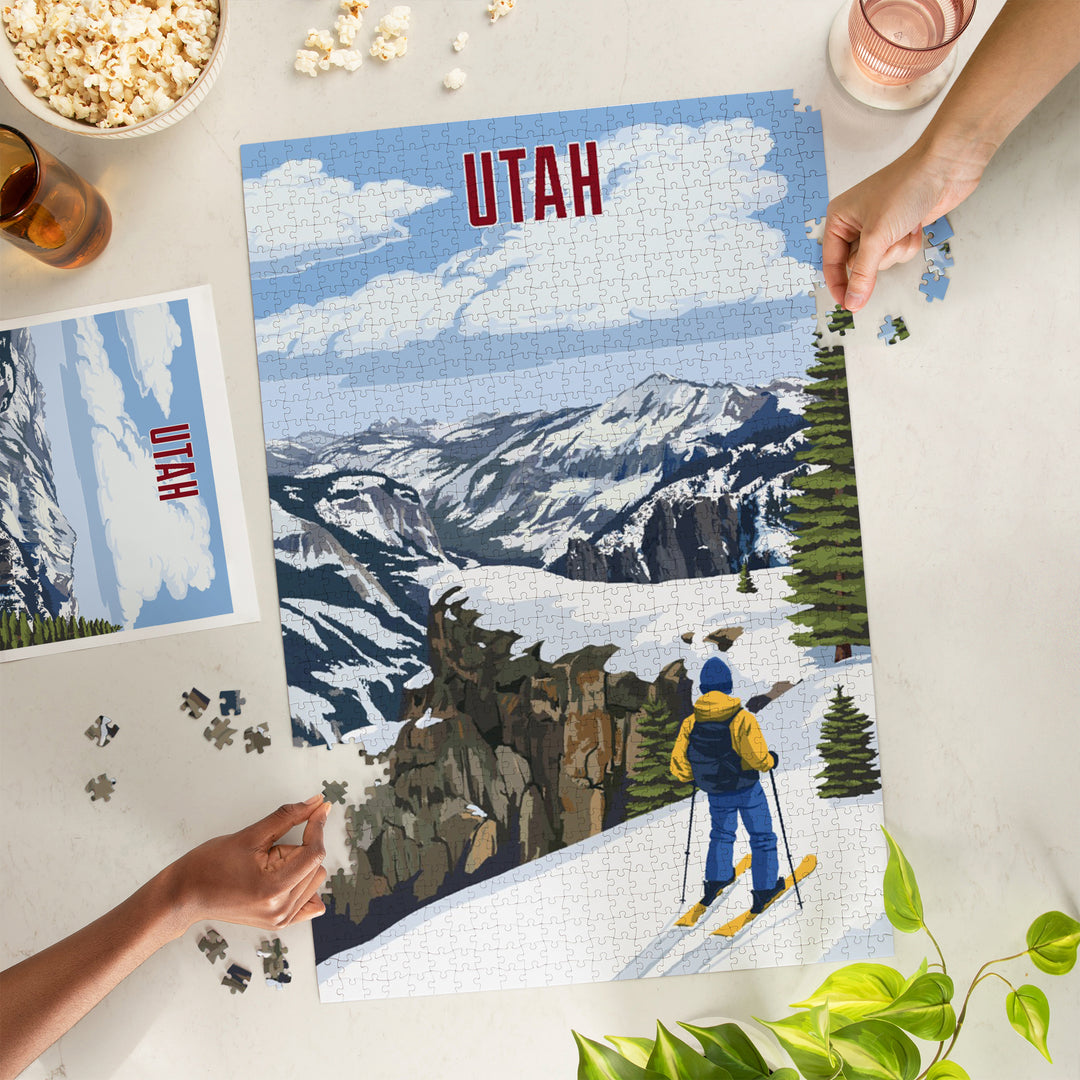 Utah, Painterly, Enjoy The View, 1000 Piece Jigsaw Puzzle