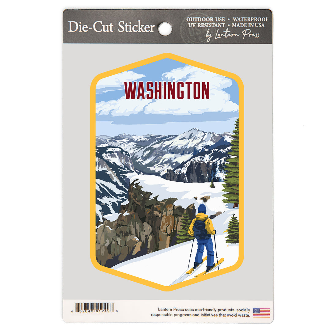 Washington, Painterly, Enjoy The View, Vinyl Sticker