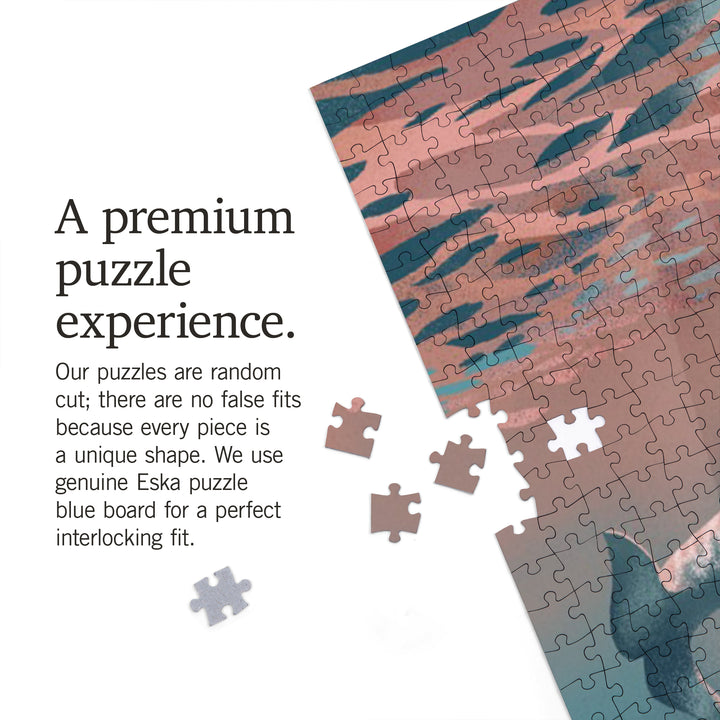 Lithograph, Beluga, 1000 Piece Jigsaw Puzzle