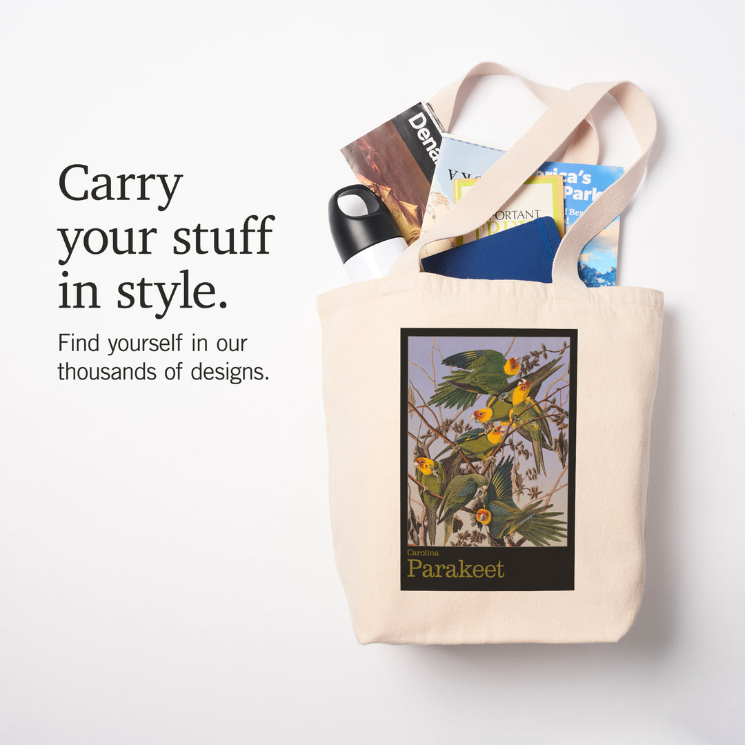 Audubon Birds of North America, Parakeet, Tote Bag