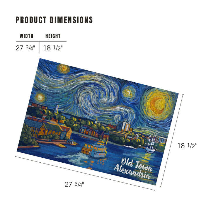 Alexandria, Virginia, Starry Night, 1000 Piece Jigsaw Puzzle
