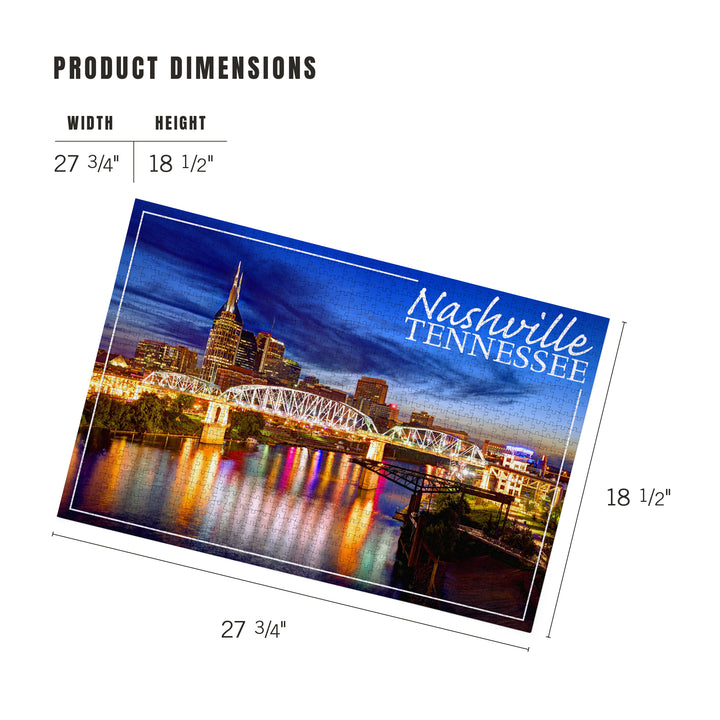Nashville, Tennessee, Night, Jigsaw Puzzle