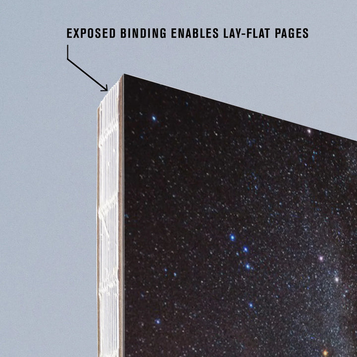 Lined 6x9 Journal, Arches National Park, Utah, Delicate Arch and Milky Way, Lay Flat, 193 Pages, FSC paper