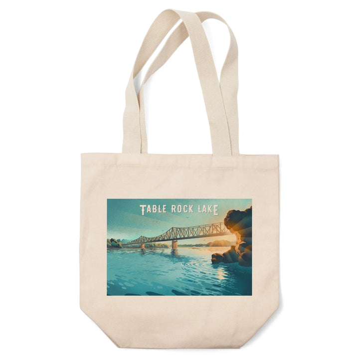 Missouri, Lithograph, Table Rock Lake, Tote Bag