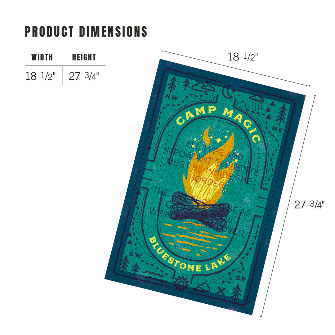 Bluestone Lake, West Virginia, Lake Life Series, Camp Magic, 1000 Piece Jigsaw Puzzle