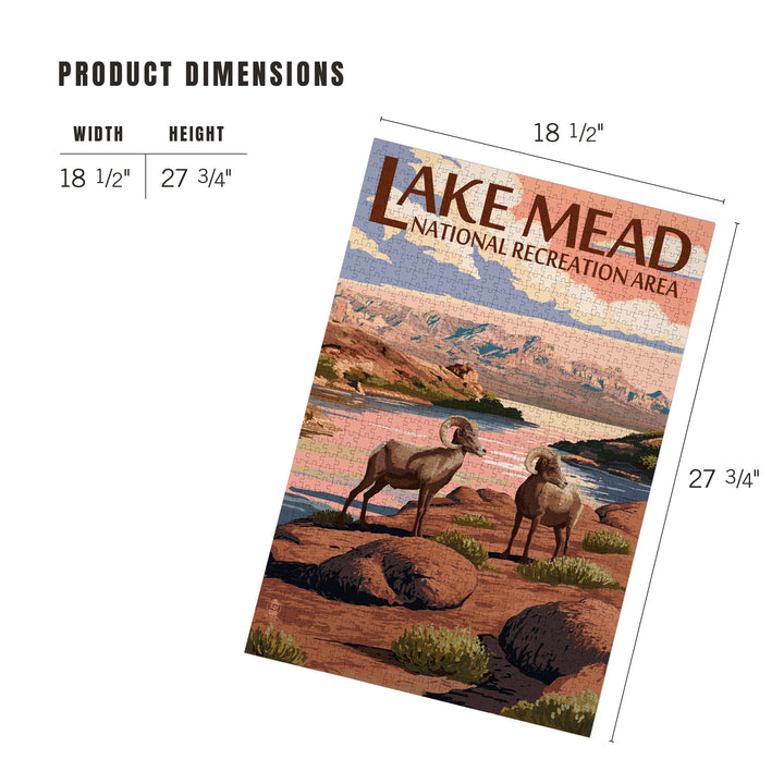 Lake Mead, National Recreation Area, Bighorn Sheep, Jigsaw Puzzle