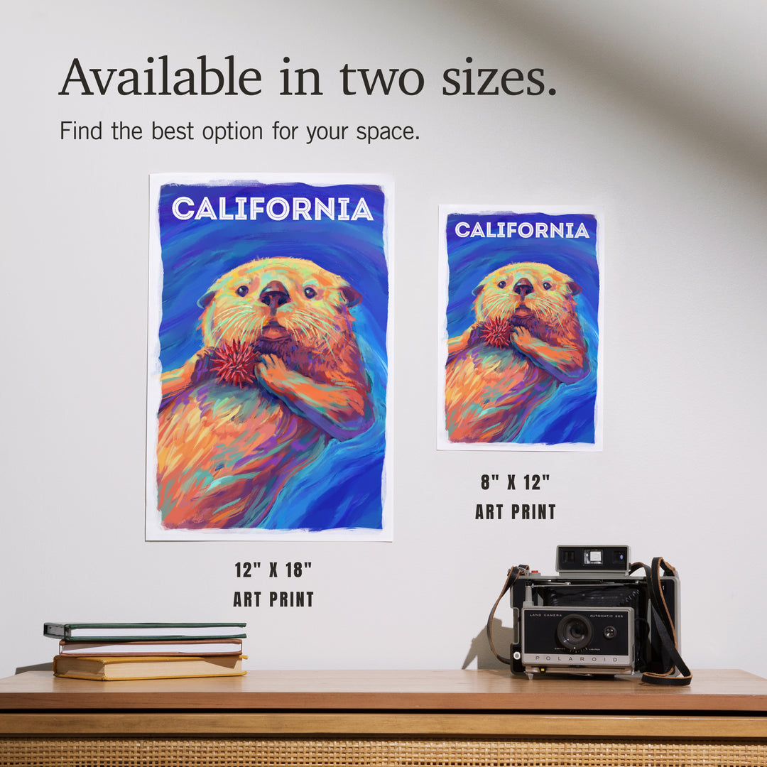 California, Vivid, Sea Otter, Art & Giclee Prints