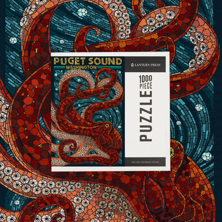 Puget Sound, Washington, Octopus Mosaic, 1000 Piece Jigsaw Puzzle