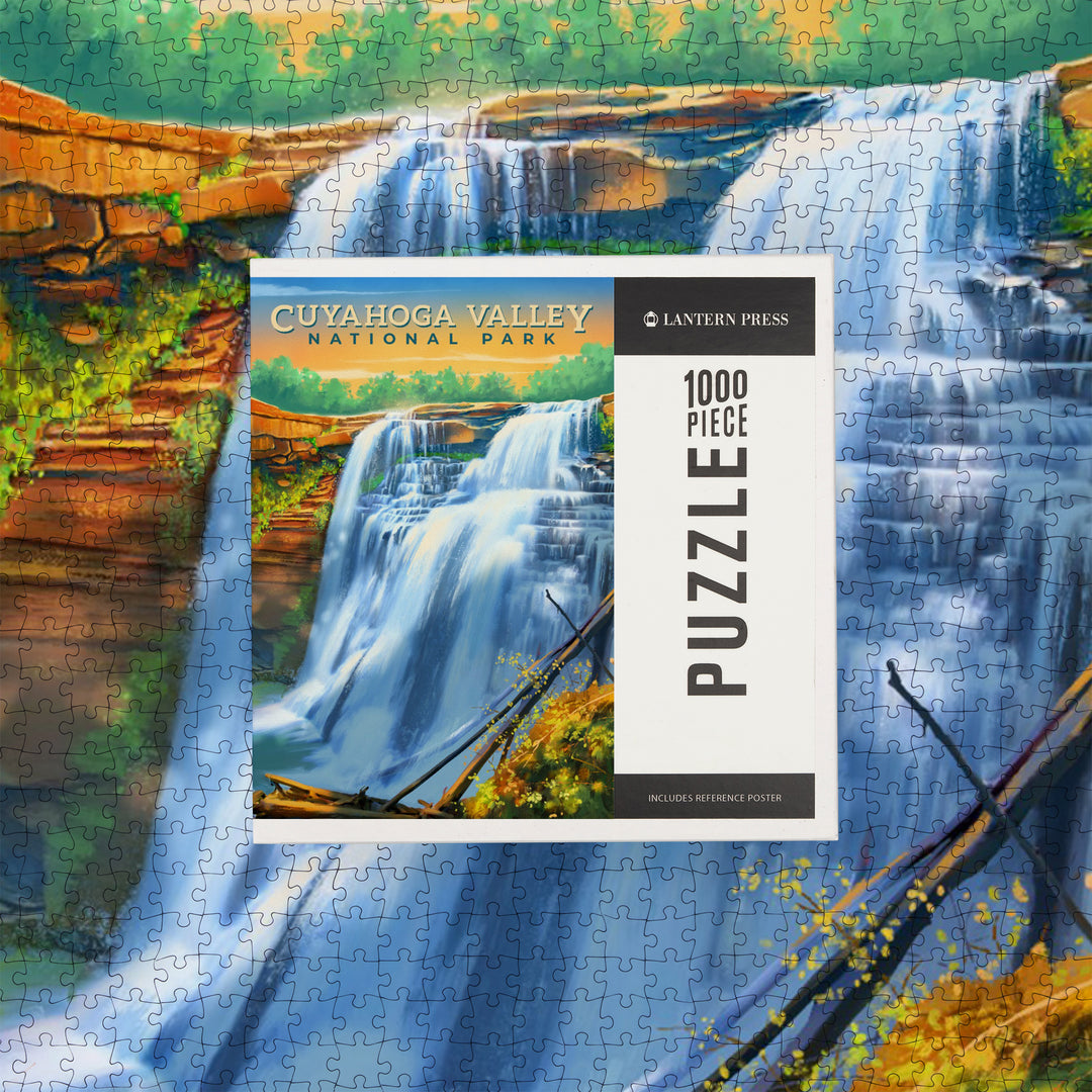 Cuyahoga Valley National Park, Ohio, Oil Painting, Jigsaw Puzzle