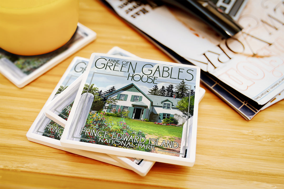 Prince Edward Island, Green Gables House and Gardens, Coaster Set