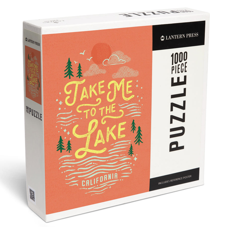 California, Lake Life Series, Take Me To The Lake, Jigsaw Puzzle - Lantern Press