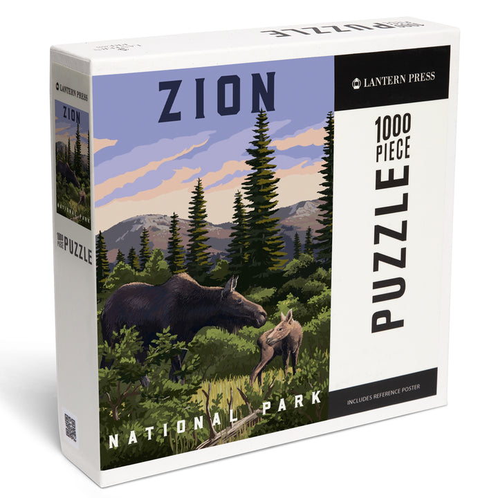 Zion National Park, Moose Scene, Jigsaw Puzzle