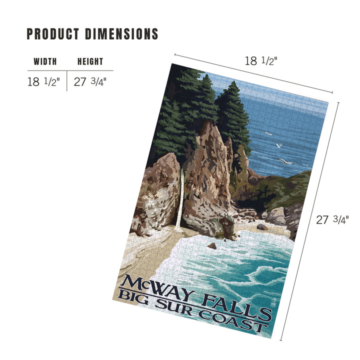 McWay Falls, Big Sur Coast, California, Jigsaw Puzzle