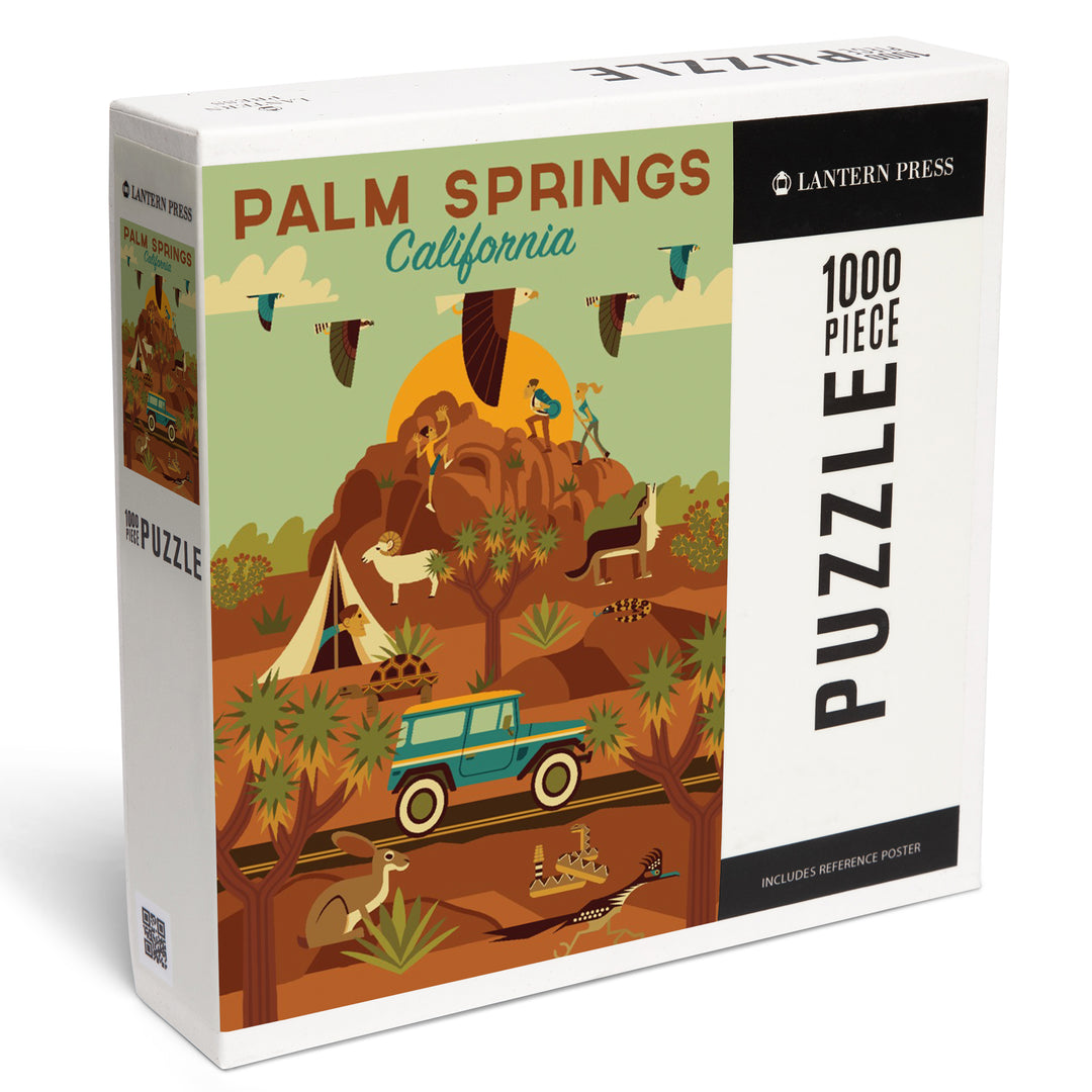 Palm Springs, California, Geometric Series, 1000 piece jigsaw puzzle