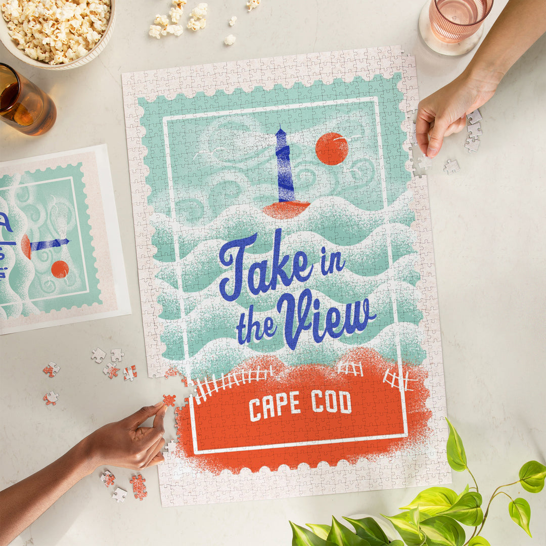 Cape Cod, Massachusetts, Dockside Series, Take In The View, 1000 Piece Jigsaw Puzzle