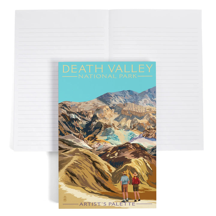Lined 6x9 Journal, Death Valley National Park, California, Artist's Palette, Painterly Series, Lay Flat, 193 Pages, FSC paper