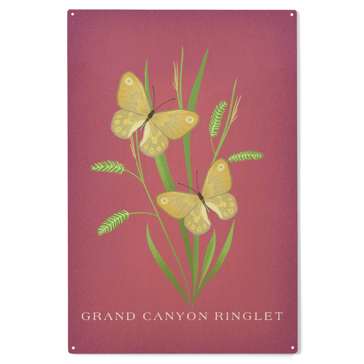 Grand Canyon Ringlet, Vintage Flora, Wood Sign and Postcards
